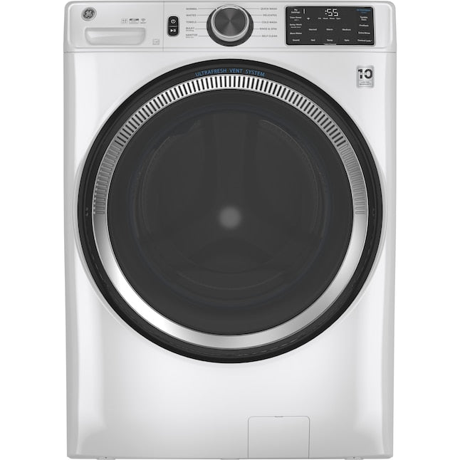 GE UltraFresh Vent System 4.8-cu ft Stackable Smart Front-Load Washer ( White ) ENERGY STAR Item #1639525 | Model #GFW550SSNWW