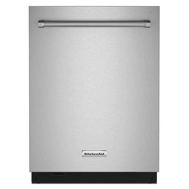 KitchenAid 360 MAX JETS 24-in Top Control Built-in Dishwasher With Third Rack ( Stainless Steel with PRINTSHIELD ) , 44-Decibel Very Quiet Sound Level Item #894541 | Model #KDTM804KPS