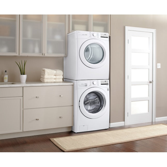 LG 7.4-cu ft Stackable Vented Electric Dryer ( White ) Energy Star Certified Item #1639523 | Model #DLE3400W