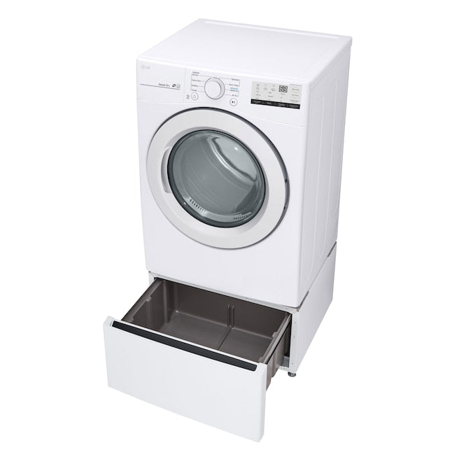 LG 7.4-cu ft Stackable Vented Electric Dryer ( White ) Energy Star Certified Item #1639523 | Model #DLE3400W