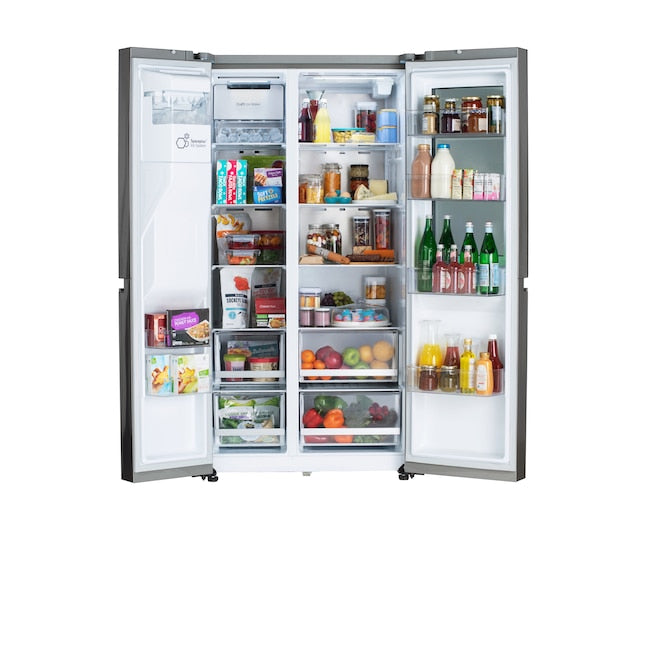 LG InstaView Craft Ice 27.1-cu ft Side-by-Side Refrigerator Model #LRSOS2706S