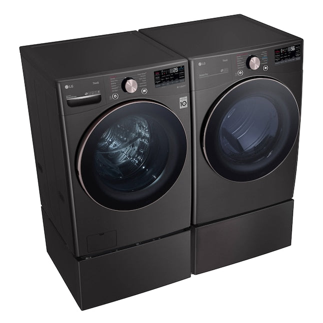LG True Steam 7.4-cu ft Stackable Steam Cycle Vented Electric Dryer ( Black Steel ) Energy Star Certified Item #2514200 | Model #DLEX4000B
