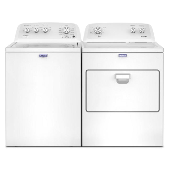 Maytag 3.8-cu ft High Efficiency Agitator Top-Load Washer ( White ) Item #6627692 | Model #MVW4005SW