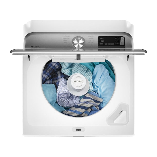 Maytag 4.7-cu ft High Efficiency Agitator Smart Compatible Top-Load Washer ( White ) Item #1634758 | Model #MVW6230HW