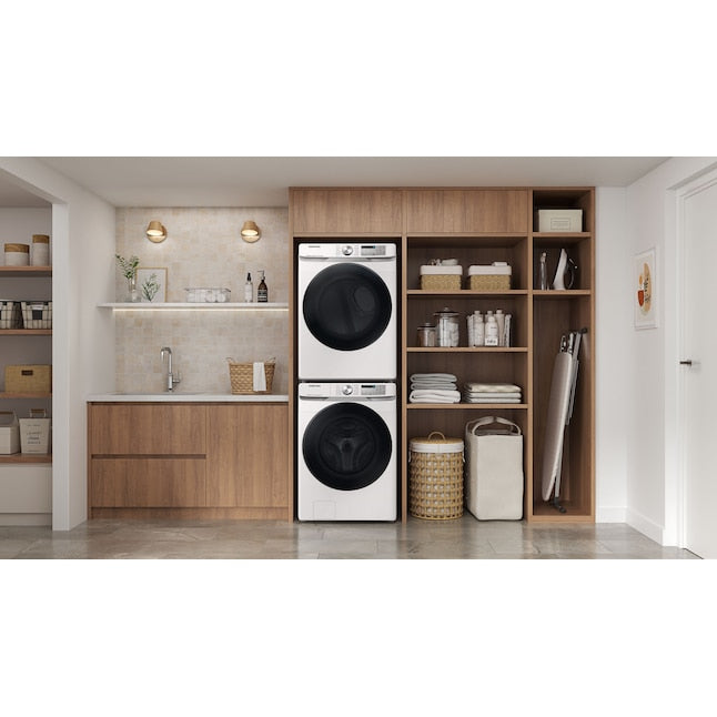 Samsung 7.5-cu ft Stackable Steam Cycle Vented Electric Dryer ( White ) Item #4980284 | Model #DVE45B6300W
