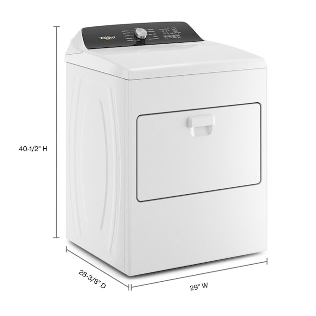Whirlpool Moisture Sensing 7-cu ft Vented Electric Dryer ( White ) Item #5095041 | Model #WED5010LW