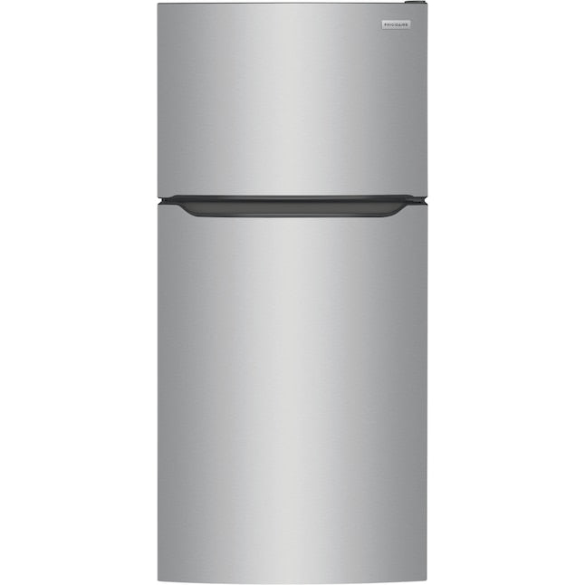 Frigidaire 20-cu ft Top-Freezer Refrigerator ( Fingerprint Resistant Stainless Steel ) Garage Ready Item #1647308 | Model #LFTR2045VF