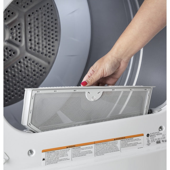 GE 6.2-cu ft Vented Electric Dryer ( White ) Item #785595 | Model #GTX33EASKWW