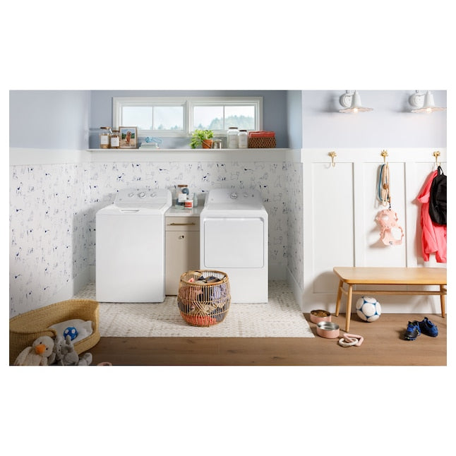 GE 6.2-cu ft Vented Electric Dryer ( White ) Item #785595 | Model #GTX33EASKWW