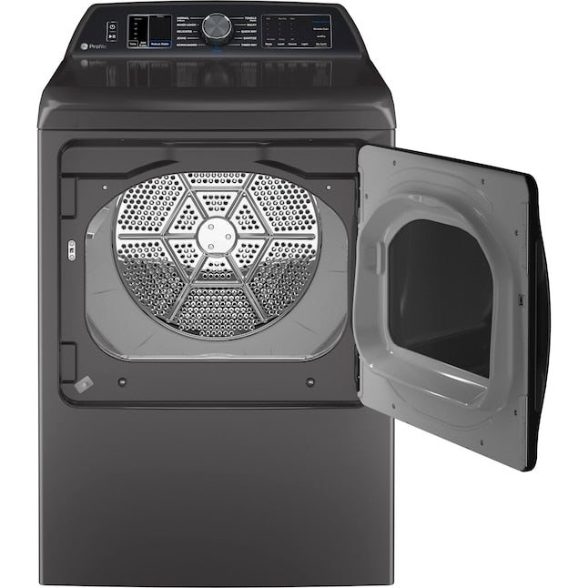 GE Profile 7.4-cu ft Steam Cycle Vented Electric Dryer ( Diamond Gray ) Energy Star Certified Item #1117491 | Model #PTD70EBPTDG