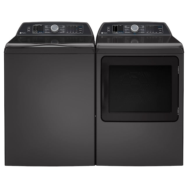 GE Profile 7.4-cu ft Steam Cycle Vented Electric Dryer ( Diamond Gray ) Energy Star Certified Item #1117491 | Model #PTD70EBPTDG