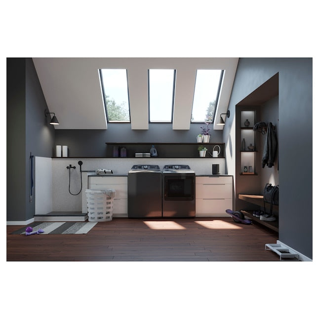GE Profile 7.4-cu ft Steam Cycle Vented Electric Dryer ( Diamond Gray ) Energy Star Certified Item #1117491 | Model #PTD70EBPTDG