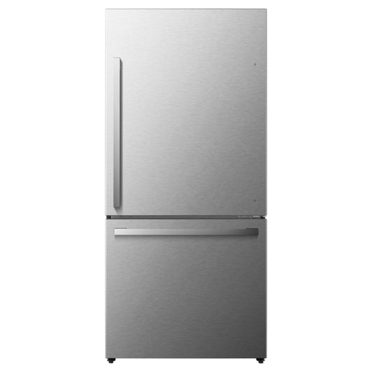 Hisense 17.2-cu ft Counter-Depth Bottom-Freezer Refrigerator Fingerprint Resistant Stainless Steel ) ENERGY STAR Certified Item #3159040 | Model #HRB171N6ASE