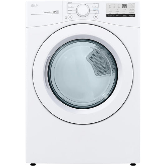 LG 7.4-cu ft Stackable Vented Electric Dryer ( White ) Energy Star Certified Item #1639523 | Model #DLE3400W