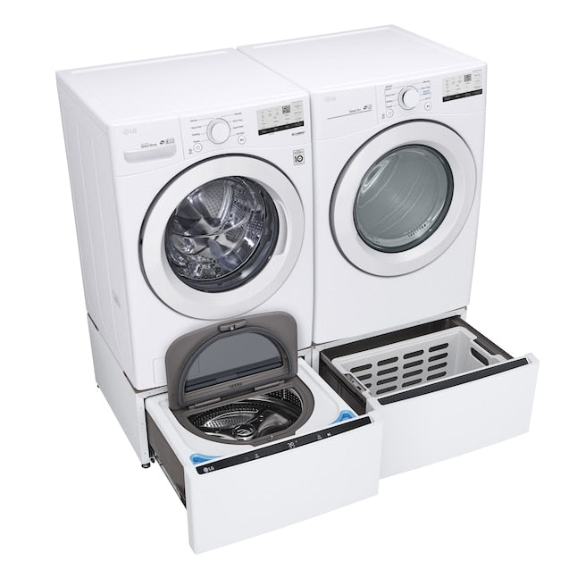 LG 7.4-cu ft Stackable Vented Electric Dryer ( White ) Energy Star Certified Item #1639523 | Model #DLE3400W