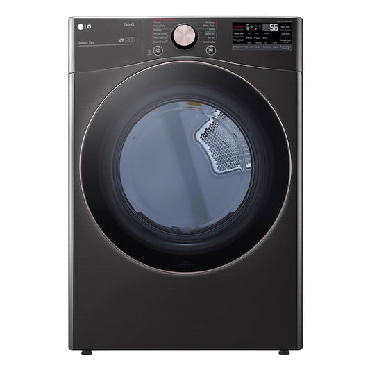 LG True Steam 7.4-cu ft Stackable Steam Cycle Vented Electric Dryer ( Black Steel ) Energy Star Certified Item #2514200 | Model #DLEX4000B