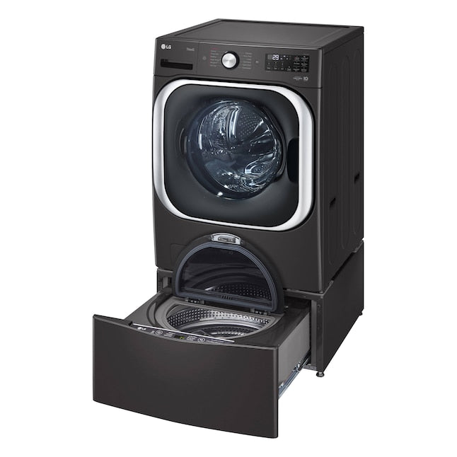 LG TurboWash 5.2-cu ft High Efficiency Stackable Steam Cycle Smart Front-Load Washer ( Black Steel ) ENERGY STAR Item #4980565 | Model #WM8900HBA