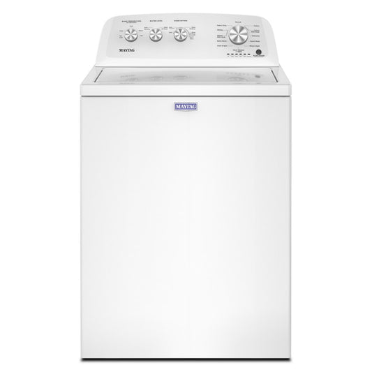 Maytag 3.8-cu ft High Efficiency Agitator Top-Load Washer ( White ) Item #6627692 | Model #MVW4005SW