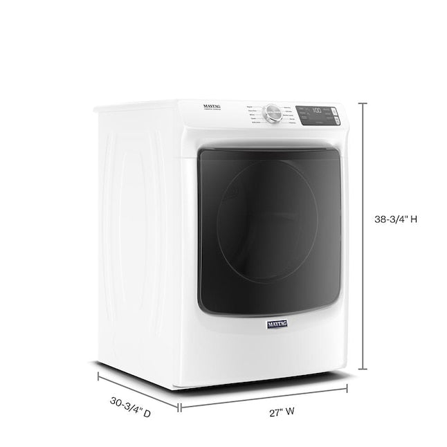 Maytag 7.3-cu ft Stackable Vented Electric Dryer ( White ) Energy Star Certified Item #3592528 | Model #MED5630HW