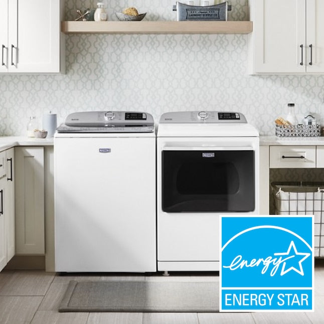 Maytag Smart Capable 5.2-cu ft High Efficiency Agitator Smart Compatible Top-Load Washer ( White ) ENERGY STAR Item #1634765 | Model #MVW7230HW