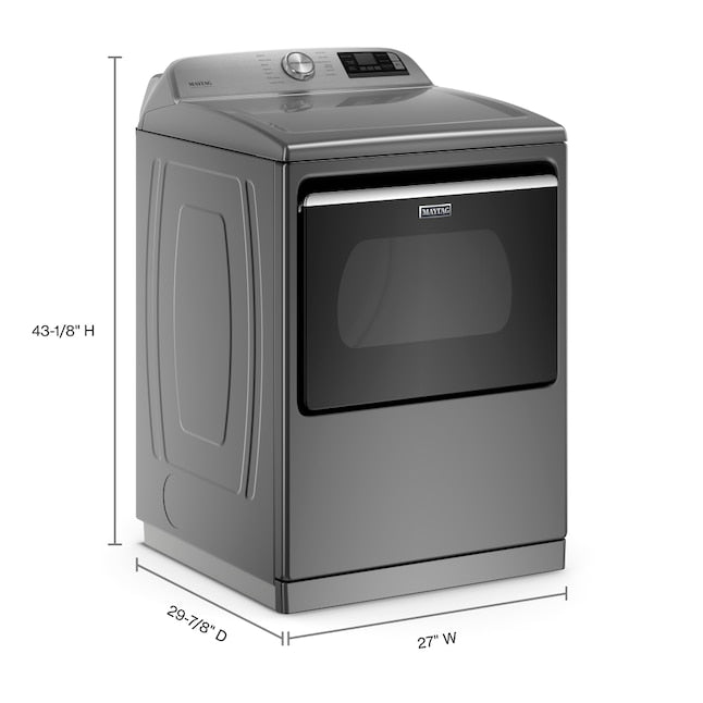 Maytag Smart Capable 7.4-cu ft Steam Cycle Vented Smart Compatible Gas Dryer ( Metallic Slate ) Energy Star Certified Item #1171048 | Model #MGD7230HC