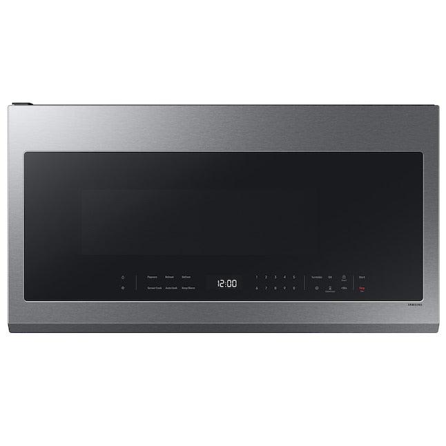 Samsung 2.1-cu ft 29.87-in Over-the-Range Microwave with Sensor Cooking ( Stainless steel ) Item #5760681 | Model #ME21DG6300SR