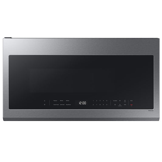 Samsung 2.1-cu ft 29.87-in Over-the-Range Microwave with Sensor Cooking ( Stainless steel ) Item #5760681 | Model #ME21DG6300SR