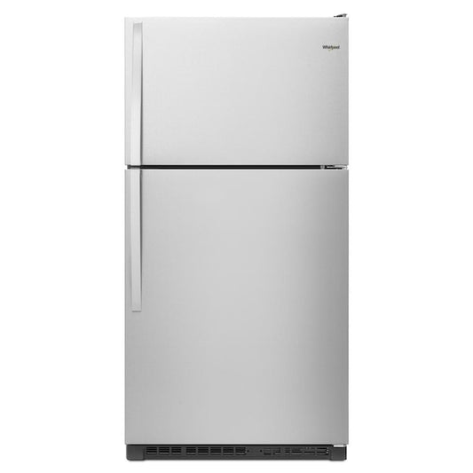 Whirlpool 20.5-cu ft Top-Freezer Refrigerator ( Fingerprint Resistant Stainless Steel ) Item #2592455 | Model #WRT311FZDZ