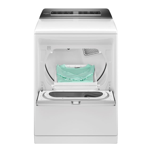 Whirlpool Smart Capable 7.4-cu ft Steam Cycle Vented Electric Dryer ( White ) Energy Star Certified Item #3386730 | Model #WED8127LW